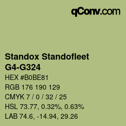 Color code: Standox Standofleet - G4-G324 | qconv.com