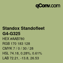 Color code: Standox Standofleet - G4-G325 | qconv.com