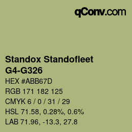 Color code: Standox Standofleet - G4-G326 | qconv.com