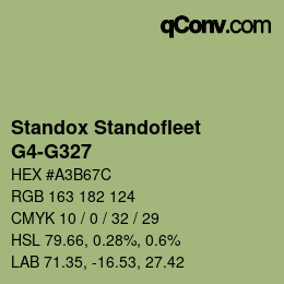 Color code: Standox Standofleet - G4-G327 | qconv.com