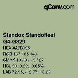 Color code: Standox Standofleet - G4-G329 | qconv.com