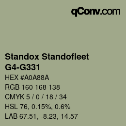 Color code: Standox Standofleet - G4-G331 | qconv.com