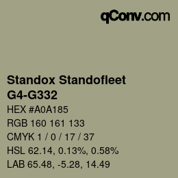 Color code: Standox Standofleet - G4-G332 | qconv.com