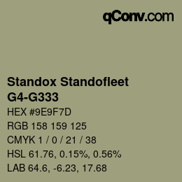 Code couleur: Standox Standofleet - G4-G333 | qconv.com