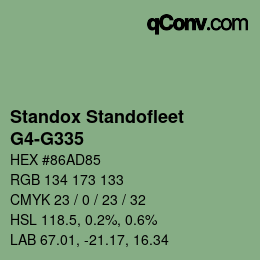 Color code: Standox Standofleet - G4-G335 | qconv.com