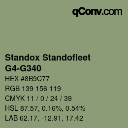 Color code: Standox Standofleet - G4-G340 | qconv.com