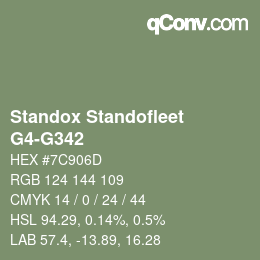 Color code: Standox Standofleet - G4-G342 | qconv.com