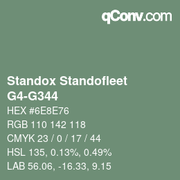 Code couleur: Standox Standofleet - G4-G344 | qconv.com