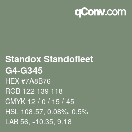Color code: Standox Standofleet - G4-G345 | qconv.com