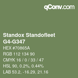 Color code: Standox Standofleet - G4-G347 | qconv.com