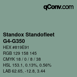 Color code: Standox Standofleet - G4-G350 | qconv.com