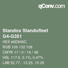 Color code: Standox Standofleet - G4-G351 | qconv.com