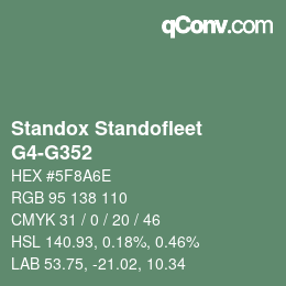 Color code: Standox Standofleet - G4-G352 | qconv.com