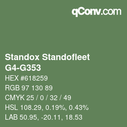 Code couleur: Standox Standofleet - G4-G353 | qconv.com