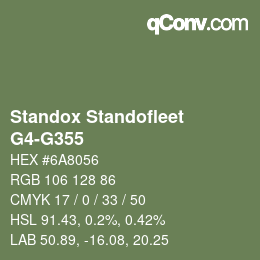 Farbcode: Standox Standofleet - G4-G355 | qconv.com