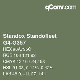 Color code: Standox Standofleet - G4-G357 | qconv.com