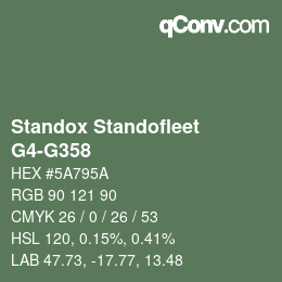 Farbcode: Standox Standofleet - G4-G358 | qconv.com
