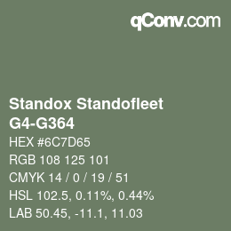 Color code: Standox Standofleet - G4-G364 | qconv.com