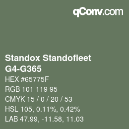 Color code: Standox Standofleet - G4-G365 | qconv.com