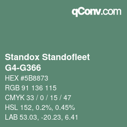 Color code: Standox Standofleet - G4-G366 | qconv.com