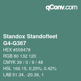 Color code: Standox Standofleet - G4-G367 | qconv.com