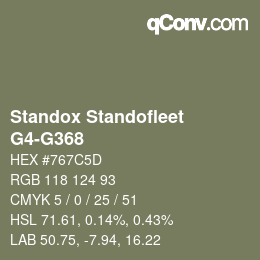 Color code: Standox Standofleet - G4-G368 | qconv.com