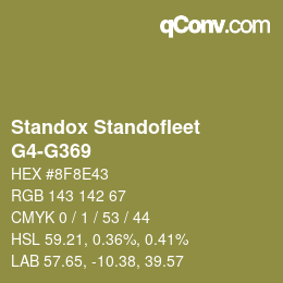 Code couleur: Standox Standofleet - G4-G369 | qconv.com