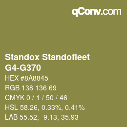 Color code: Standox Standofleet - G4-G370 | qconv.com
