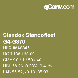 Color code: Standox Standofleet - G4-G370 | qconv.com