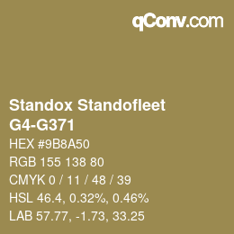 Color code: Standox Standofleet - G4-G371 | qconv.com