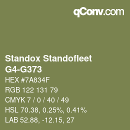 Color code: Standox Standofleet - G4-G373 | qconv.com
