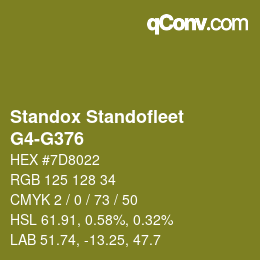 Farbcode: Standox Standofleet - G4-G376 | qconv.com