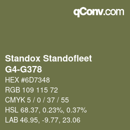 Color code: Standox Standofleet - G4-G378 | qconv.com
