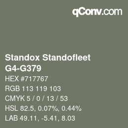 Color code: Standox Standofleet - G4-G379 | qconv.com