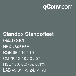 Color code: Standox Standofleet - G4-G381 | qconv.com