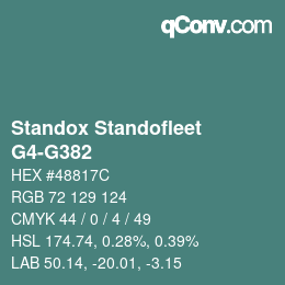 Color code: Standox Standofleet - G4-G382 | qconv.com