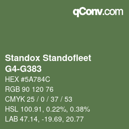 Color code: Standox Standofleet - G4-G383 | qconv.com