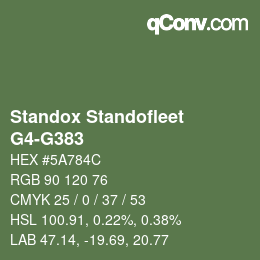 Color code: Standox Standofleet - G4-G383 | qconv.com