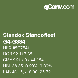 Color code: Standox Standofleet - G4-G384 | qconv.com