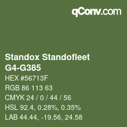 Color code: Standox Standofleet - G4-G385 | qconv.com