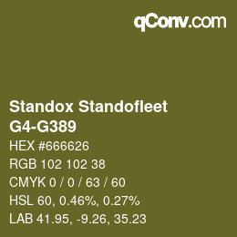 Color code: Standox Standofleet - G4-G389 | qconv.com
