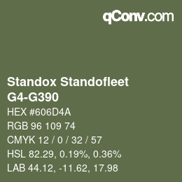 Color code: Standox Standofleet - G4-G390 | qconv.com