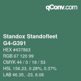 Código de color: Standox Standofleet - G4-G391 | qconv.com
