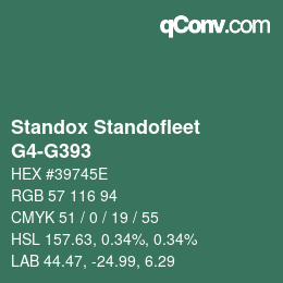 Color code: Standox Standofleet - G4-G393 | qconv.com