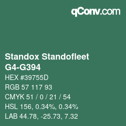 Color code: Standox Standofleet - G4-G394 | qconv.com