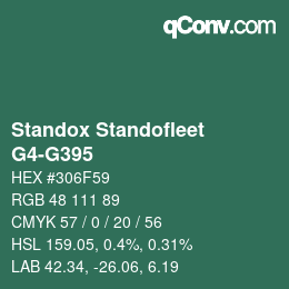 Color code: Standox Standofleet - G4-G395 | qconv.com
