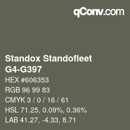 Color code: Standox Standofleet - G4-G397 | qconv.com