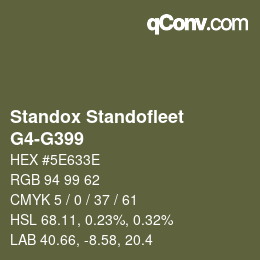 Color code: Standox Standofleet - G4-G399 | qconv.com