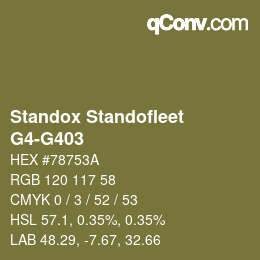 Color code: Standox Standofleet - G4-G403 | qconv.com