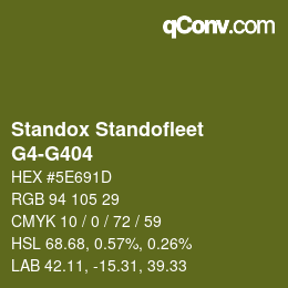 Color code: Standox Standofleet - G4-G404 | qconv.com